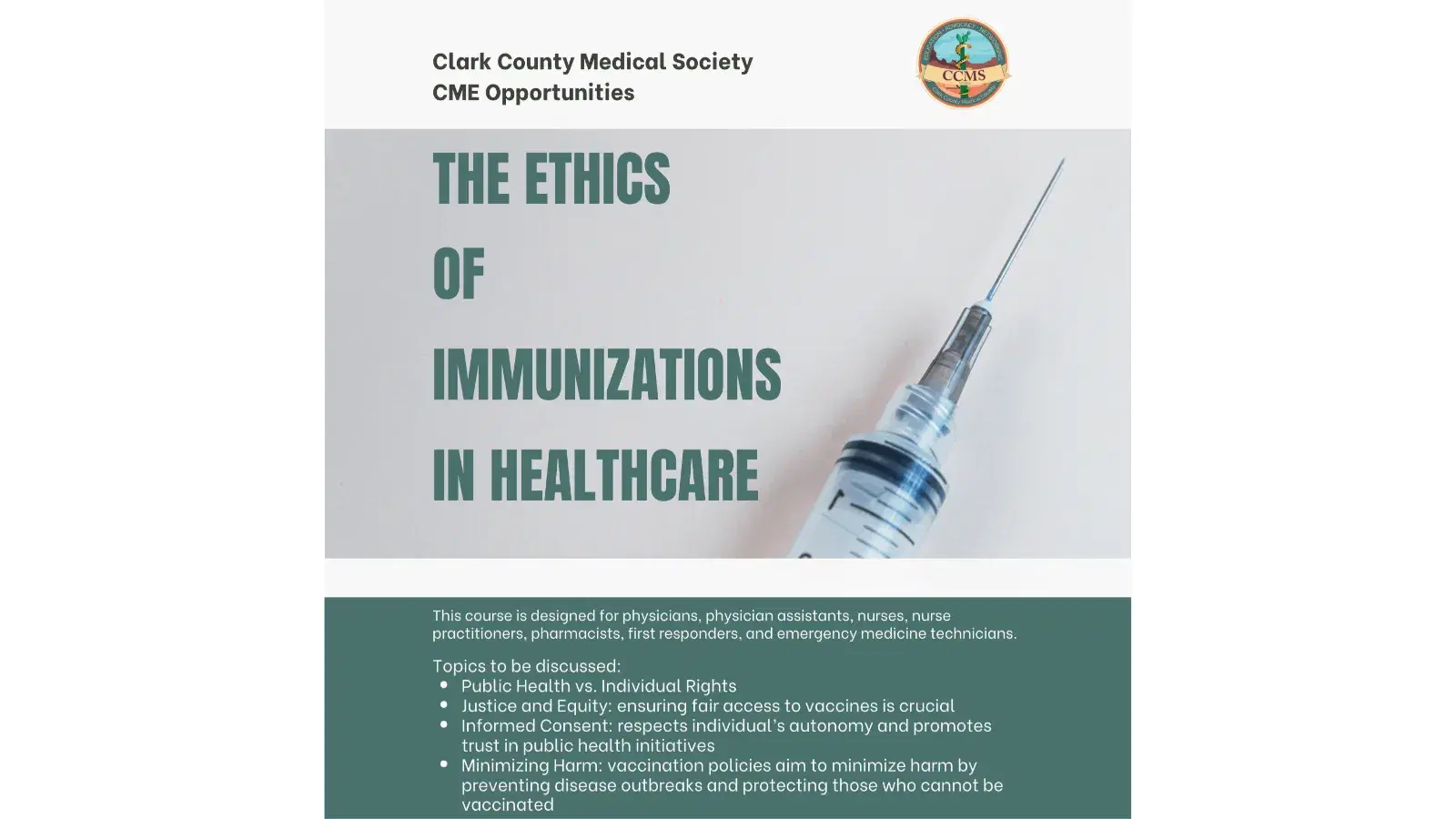 Ethics of Immunizations in Healthcare
